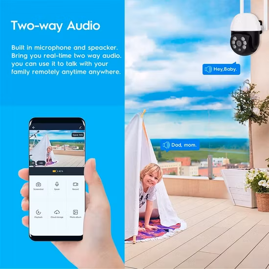 Telecamera IP bullet wireless per esterni da 3 MP Tuya