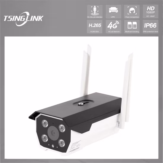 CCTV Security Multi lampade a luce bianca a infrarossi Lpr HD Telecamera IP per riconoscimento targa automobilistica