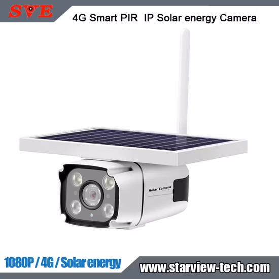 Telecamera IP wireless 4G impermeabile di marca Toesee da 2.0 MP con sistema completo di batteria al litio solare DC12V da 60 W 30 Ah, qualità estremamente buona